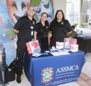 Una de las mesas informativas: ASSMCA-NARCAN