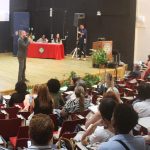 El Sr. Víctor Serrano durante su intervención en el Anfiteatro 1.