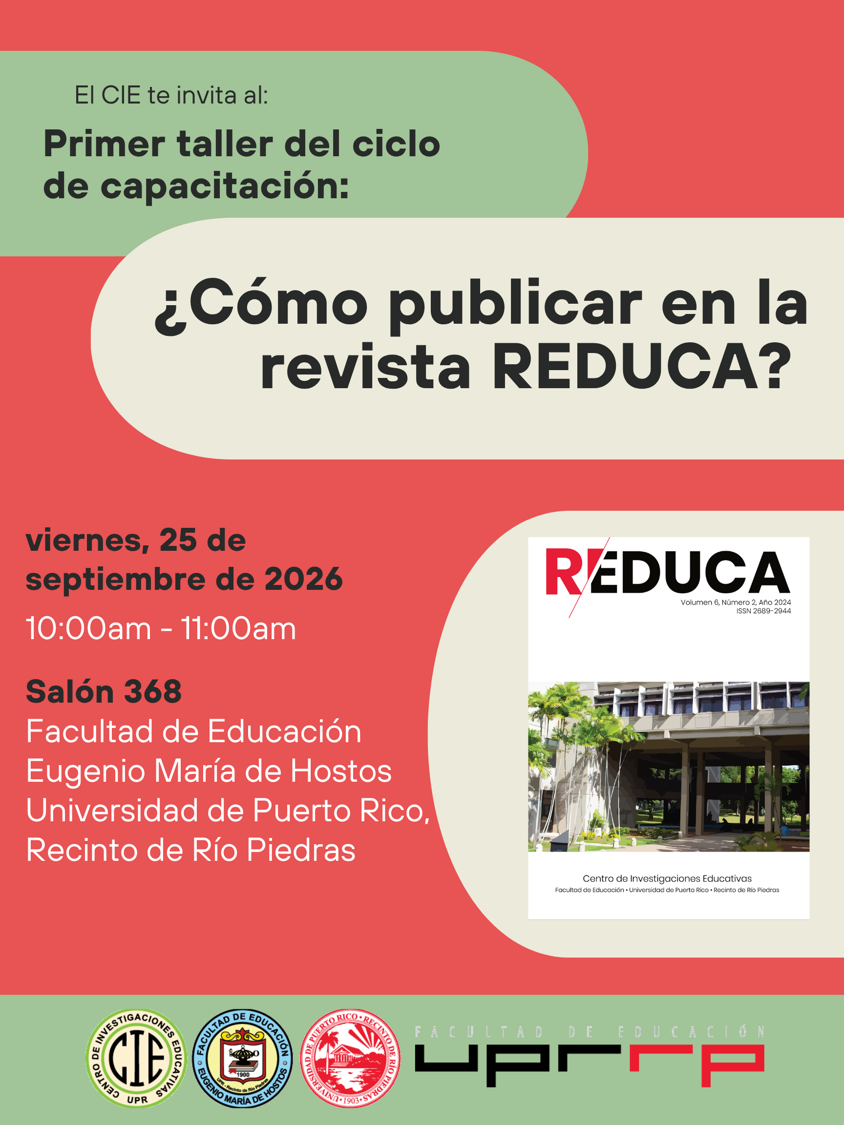 Taller sobre cómo publicar en REDUCA 2026