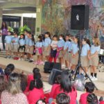 Grupo de niños de la Escuela Elemental de la UPR durante el Encuentro de la Canción Infantil Latinoamericana y Caribeña