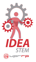 Logo proyecto de IDEA STEM. Oprima sobre el logo para información del proyecto.